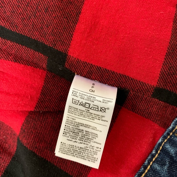 *NEW*  Flannel-Lined Jean Jacket with Sherpa Collar - Picture 9 of 9